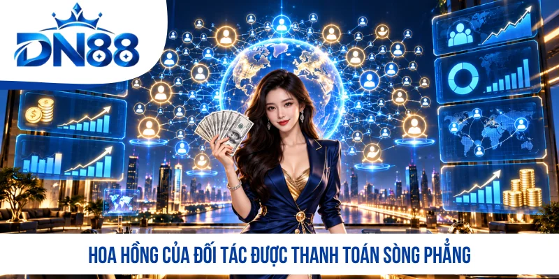 Hoa hồng của đối tác được thanh toán sòng phẳng Hoa hồng của đối tác được thanh toán sòng phẳng